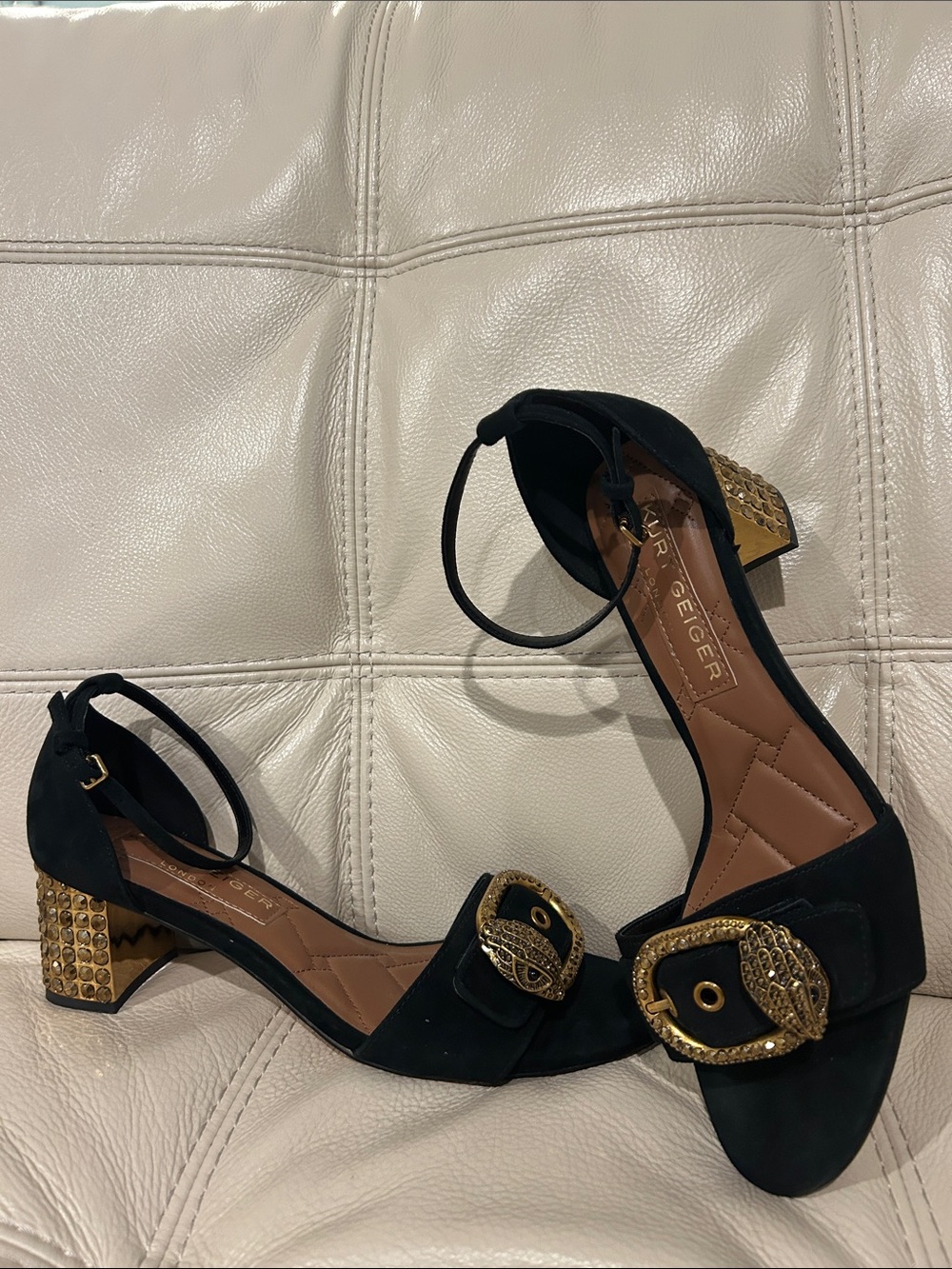 KURT GEIGER LONDON MAYFAIR MID BLOCK HEELS
